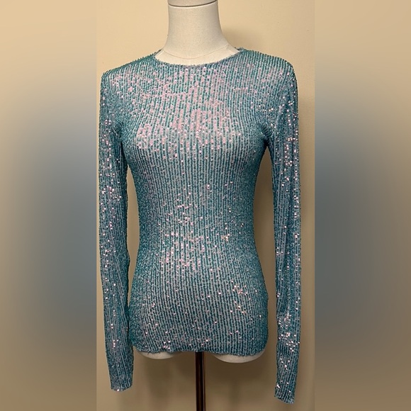 FREE PEOPLE NWOT Gold Rush Long Sleeve top size extra small - Picture 6 of 10